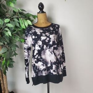 New Lularoe Hannah Crewneck Sweater XS Black and Gray